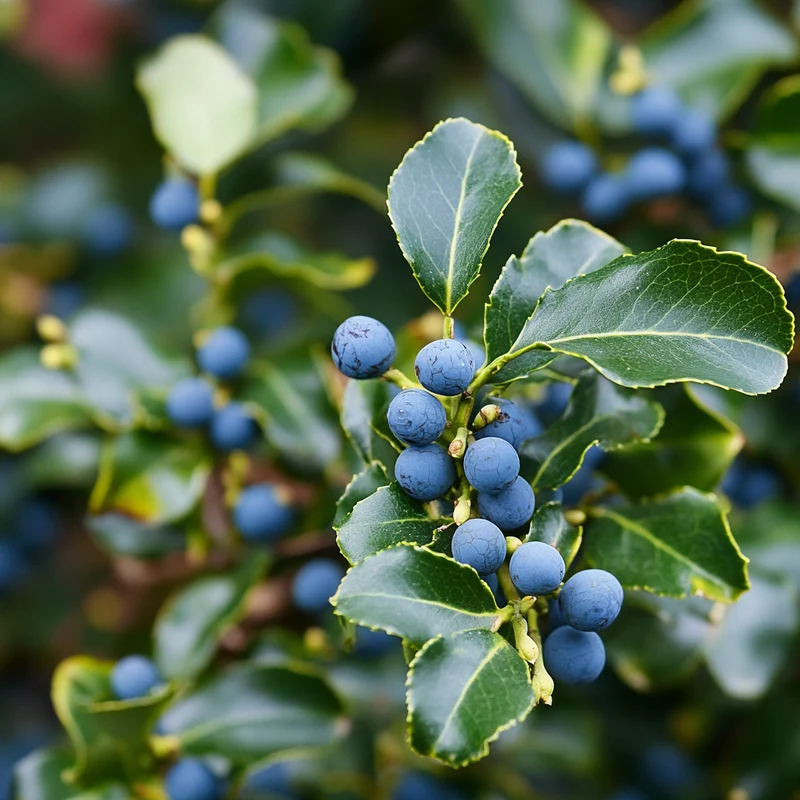 Blue Holly Seeds – Ilex × meserveae Cold-Hardy Evergreen with Blue-Green Foliage