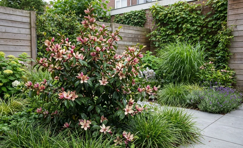 Sternmagnolie als Strauch (Magnolia figo 'Stellar Ruby')