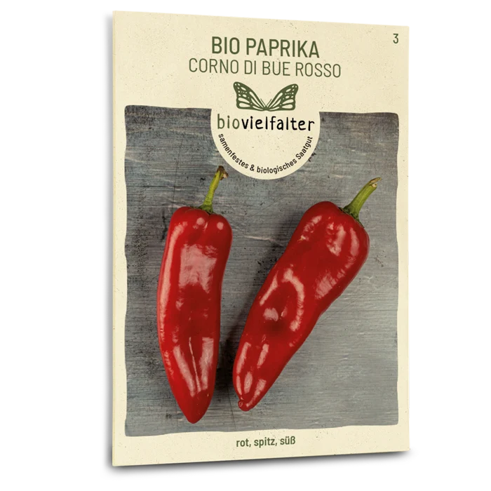 Bio-Paprika 'Corno di bue rosso'