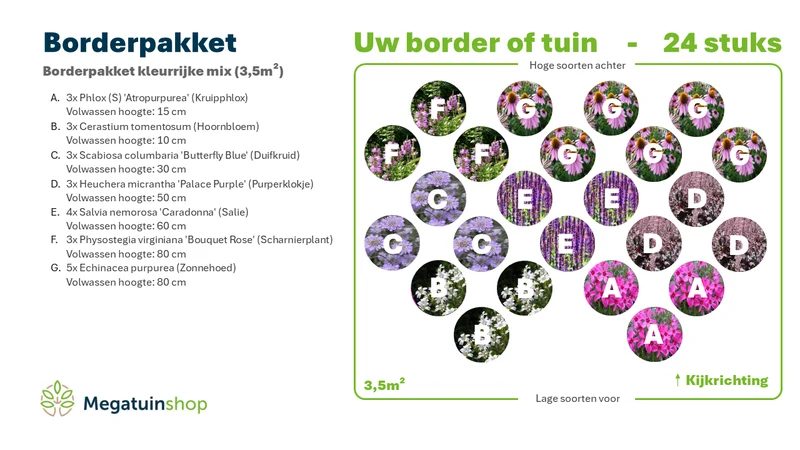 Bordürenpaket bunter Mix (3,5 m2)