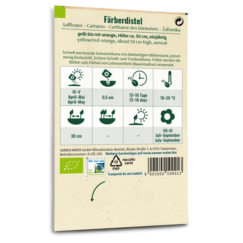 Bio-Färberdistel