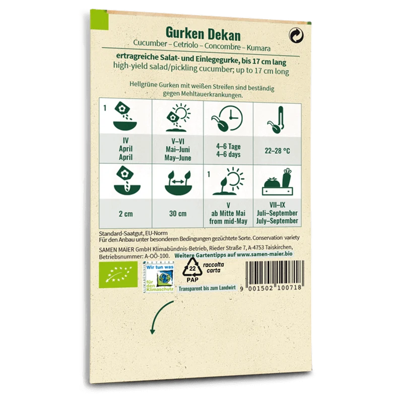Bio-Gurke 'Dekan'