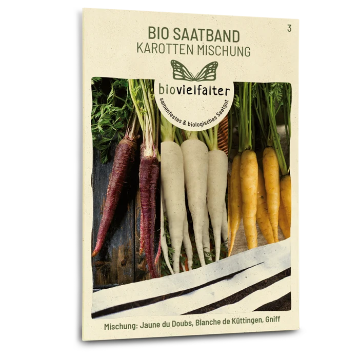 Saatband Bio-Karotten Mischung