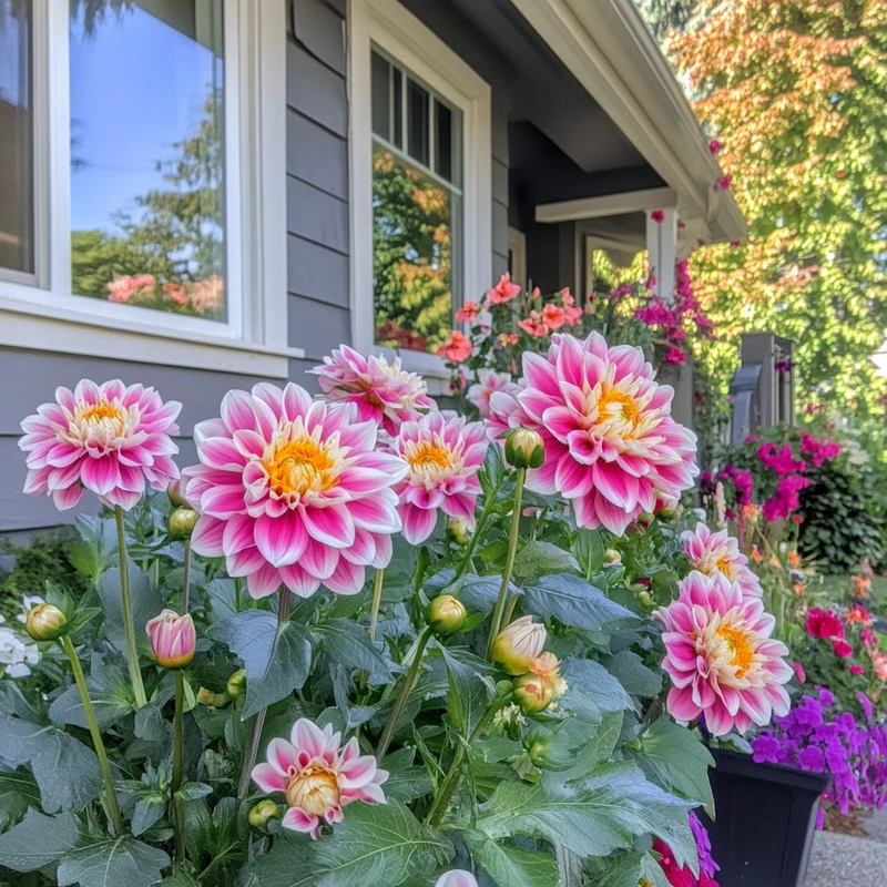 Mixed Pink and White Dahlia Seeds – Vibrant Garden Blooms for Planting