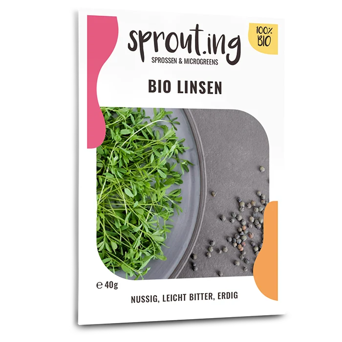 Bio-Linsen Sprossen