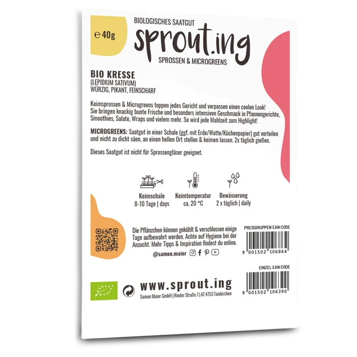 Bio-Kresse Sprossen
