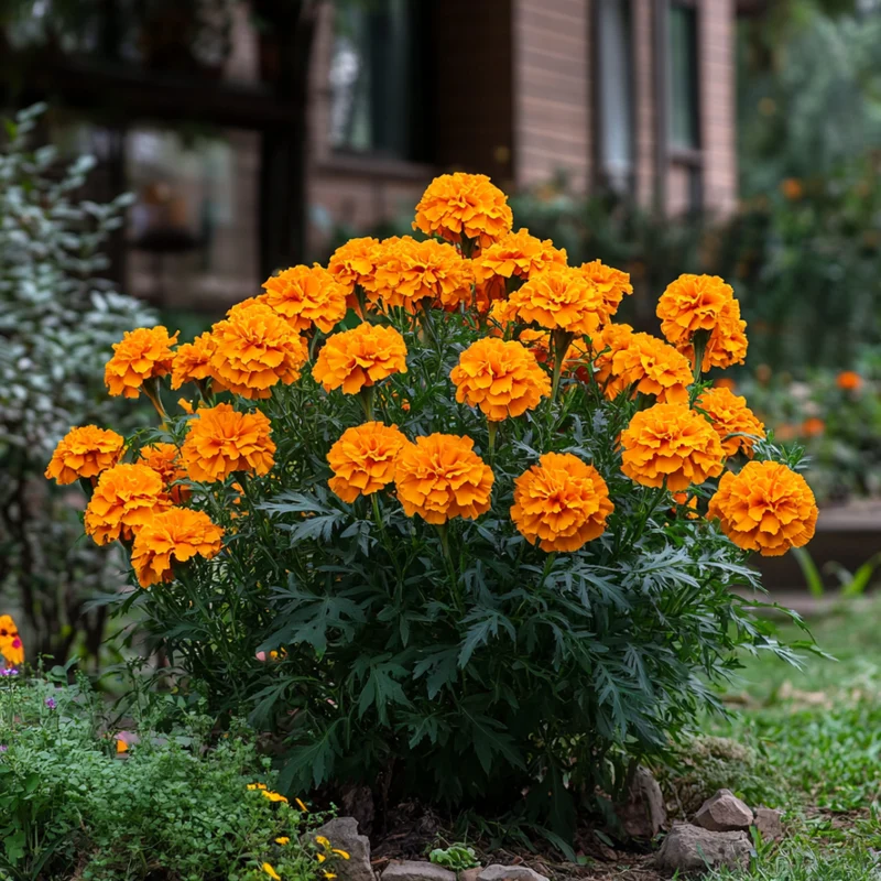 Golden Marigold Flower Seeds, Radiant Blooms for Gardens and Landscaping