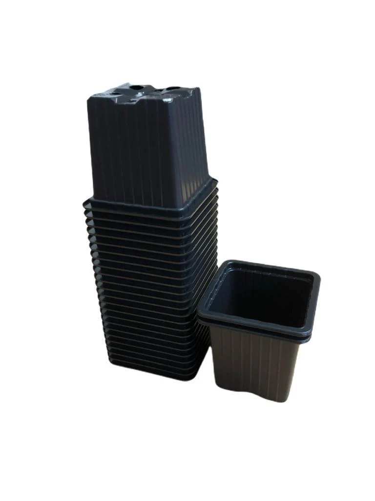 Schwarzer Anzuchttopf – 7 x 7 x 6 cm