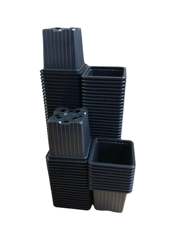 Schwarzer Anzuchttopf – 7 x 7 x 6 cm