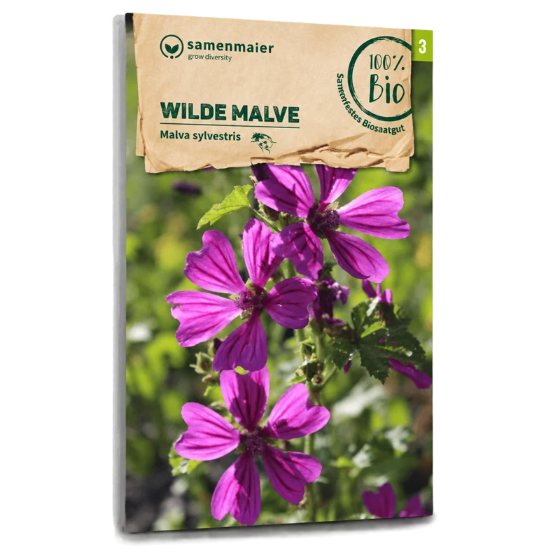 Bio-Wilde Malve Wildblume