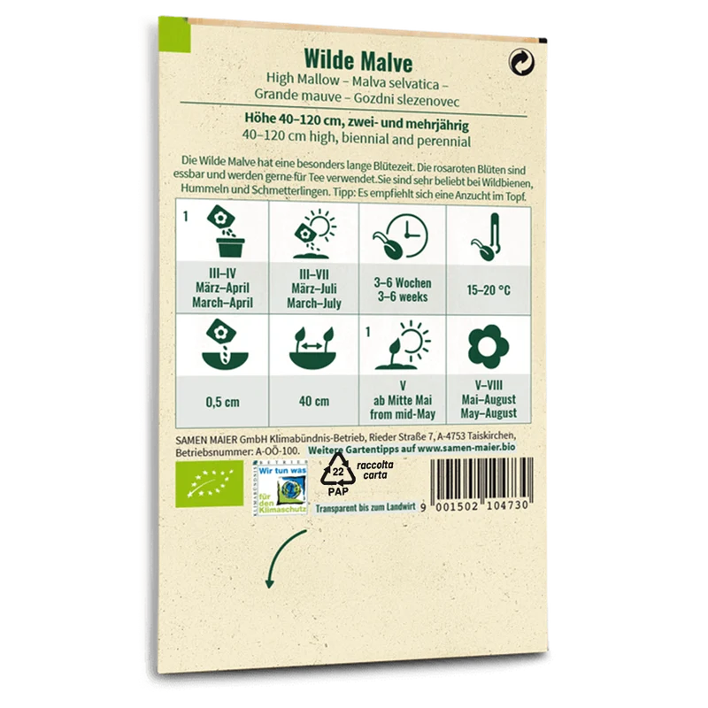 Bio-Wilde Malve Wildblume