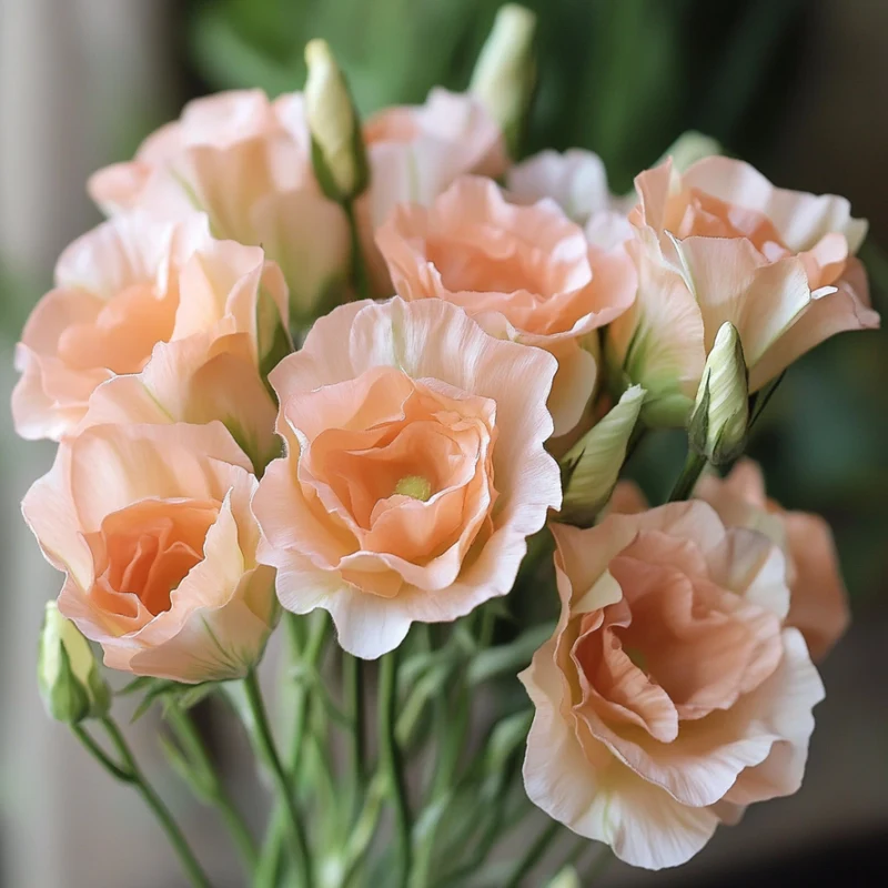 Lisianthus Rosita 2 Apricot Seeds, Soft Apricot Blooms for Elegant Gardens & Bouquets