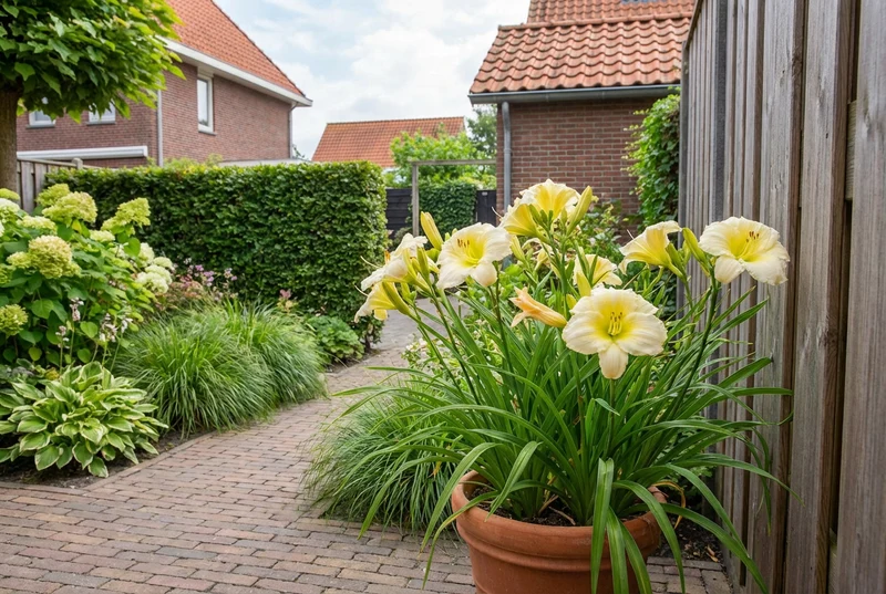 Taglilie (Hemerocallis 'Arctic Snow')