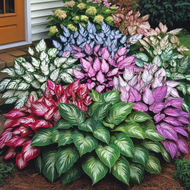Mix Hosta Plantaginea Seeds, Fragrant Fire and Ice Shade Garden Lace