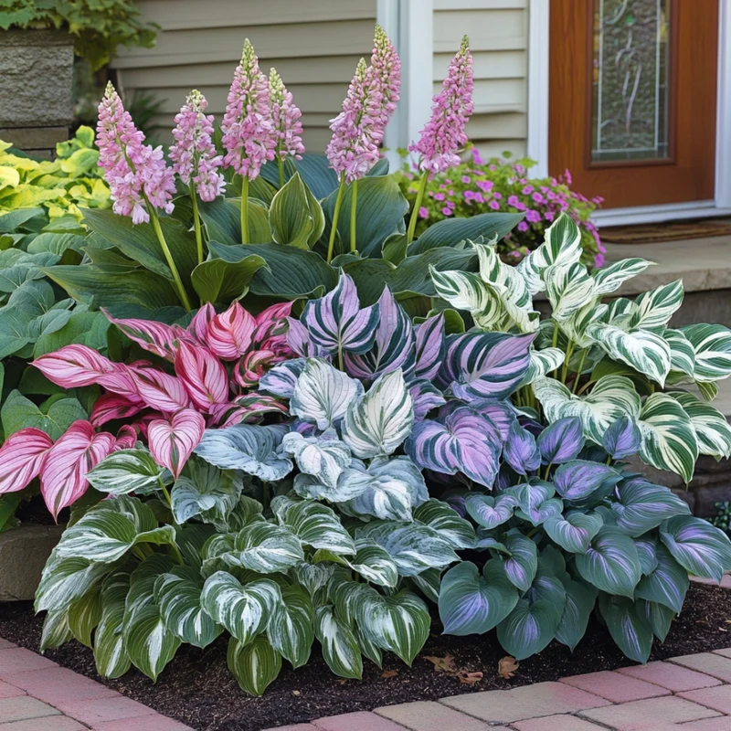 Mix Hosta Plantaginea Seeds, Fragrant Fire and Ice Shade Garden Lace
