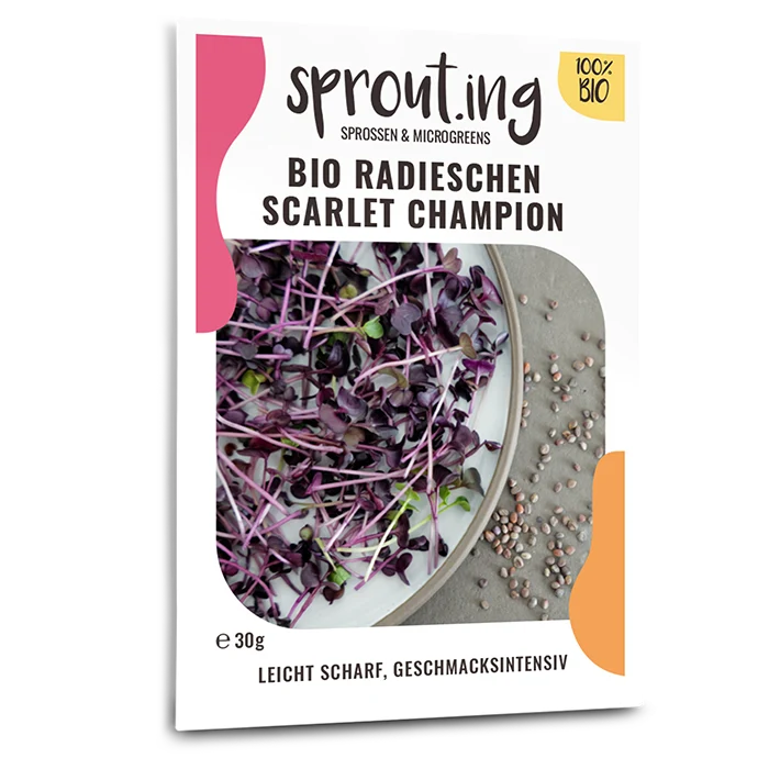 Bio-Radieschen 'Scarlet Champion' Sprossen