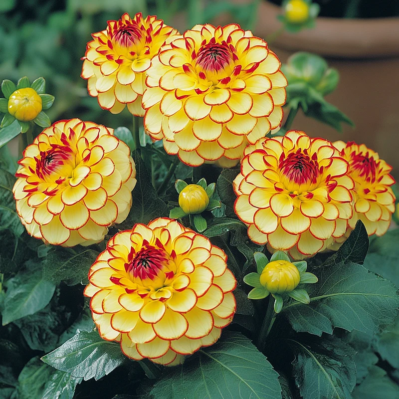 Mixed Yellow and Red Dahlia Seeds – Vibrant Garden Blooms for Planting