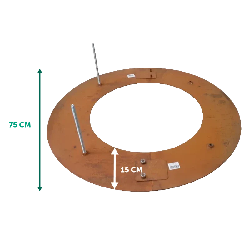 Baumring aus Cortenstahl