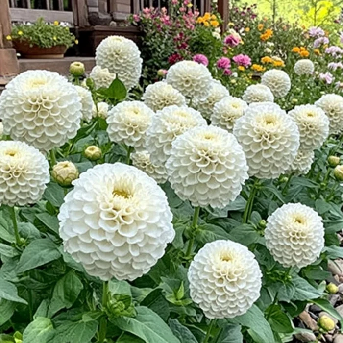 White Zinnia Seeds – Pure White and Cream Blooms for Garden Planting