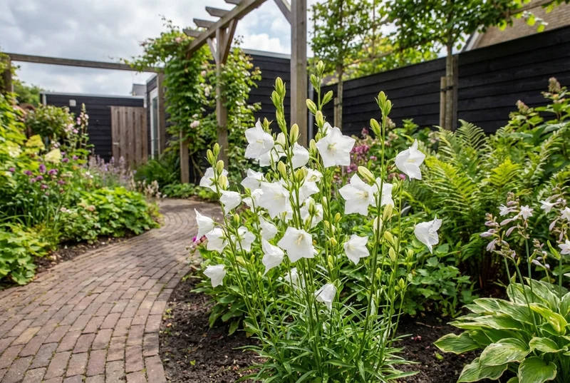 Pfirsichblättrige Glockenblume (Campanula persicifolia 'Alba')