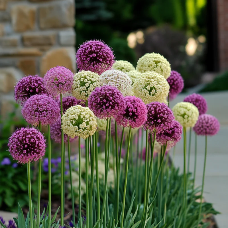 Mix Giant Allium Giganteum Flower Seeds, Stunning Perennial Color Variety