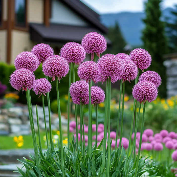 Allium Seeds (Pink Allium Giganteum Seeds) - Soft Pink and Rose-Colored Giant Blooms