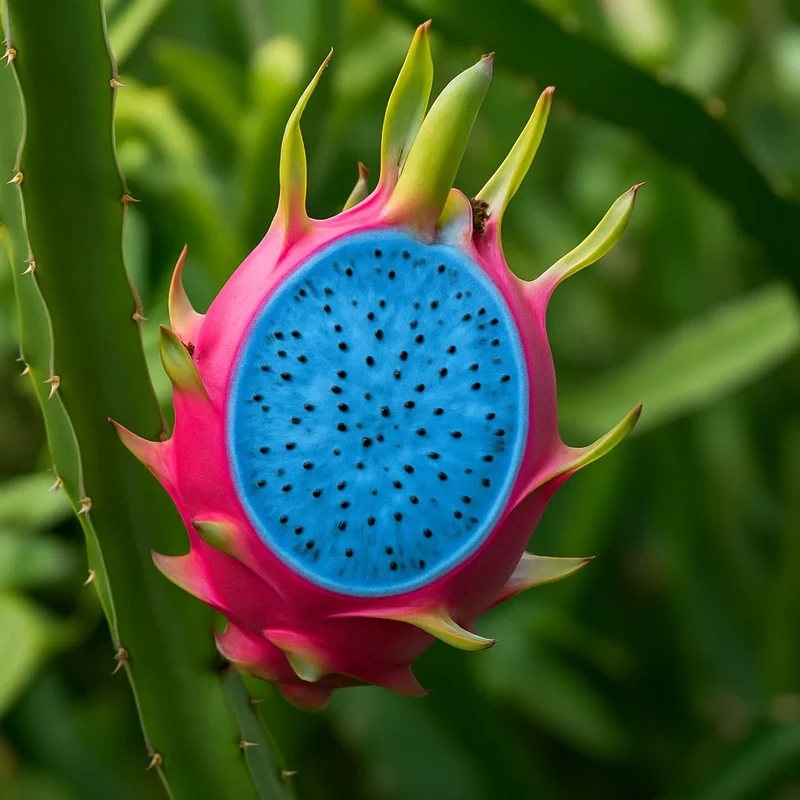 Sky Blue Pitaya Fruit Seeds for Planting - Grow Exotic, Sweet Tropical Dragon Fruit at Home
