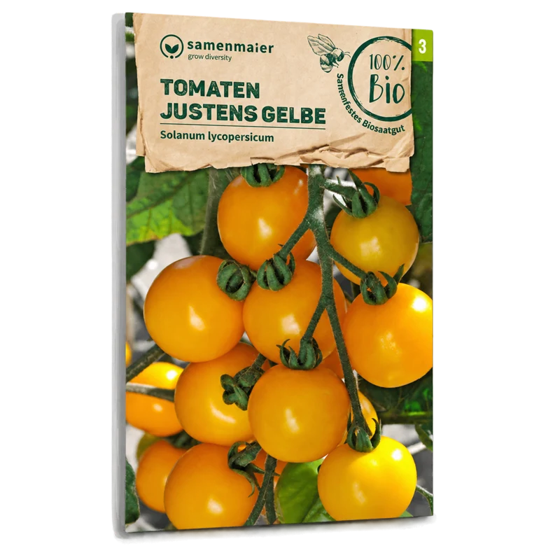 Bio-Tomate 'Justens Gelbe'