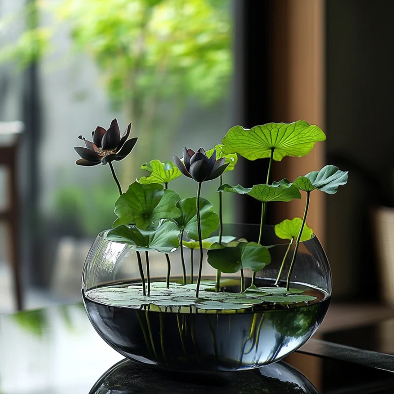 Premium Black Lotus Flower Seeds, Grow Exotic And Rare Blooms