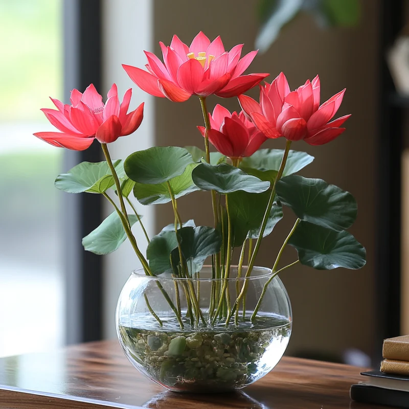 Premium Red Lotus Flower Seeds, Grow Stunning Blooms