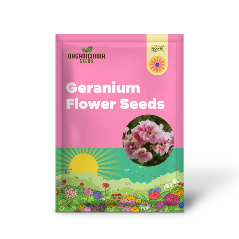Light Red Geranium Seeds – Annual Flower for Vibrant Gardens