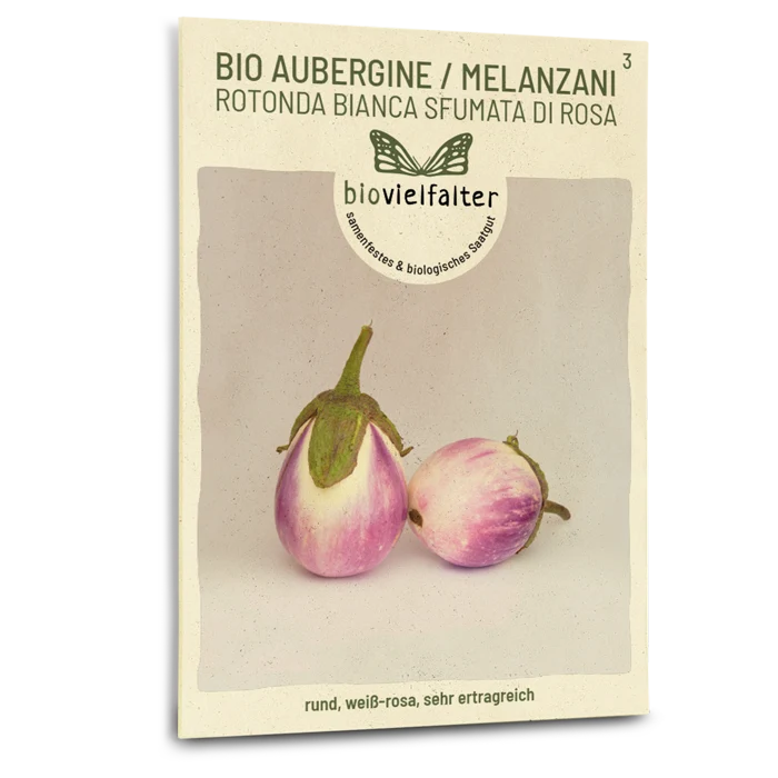 Bio-Aubergine 'Rotonda bianca'