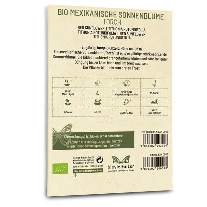 Bio-Mexikanische Sonnenblume 'Torch'