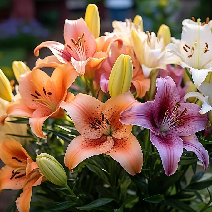 10 Mixed Colors Daylily Seeds Hemerocallis Day Lily Fine Mix Red, Purple, and More Flower Seeds