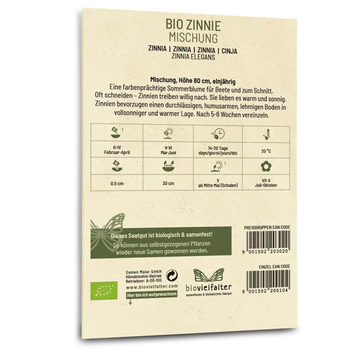 Bio-Zinnie Mischung