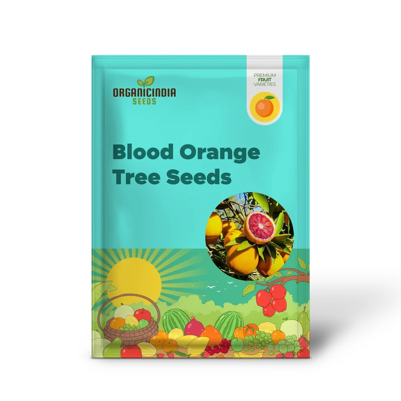 Blood Orange Tree Seeds Fast Growing, Rich in Vitamin C, Juicy, GMO Free, Ideal for Containers, Patio, Indoor And Outdoor