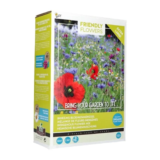 Freundliche einheimische Blumen 50 m²