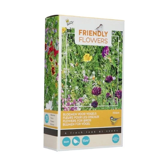 Freundliche Blumen und Vögel 15 m²