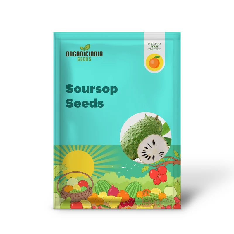 Giant Soursop Seeds Annona Muricata Tropical Fruit Tree, Sweet And Tangy Flavor