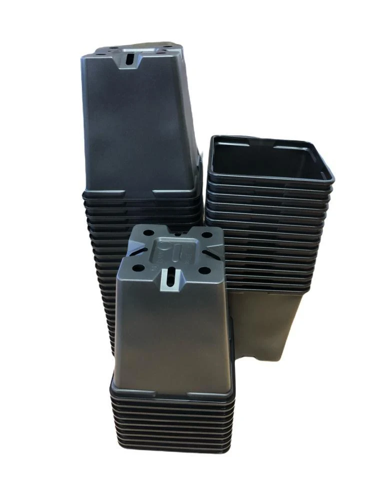 Schwarzer Anzuchttopf – 9 x 9 x 10 cm