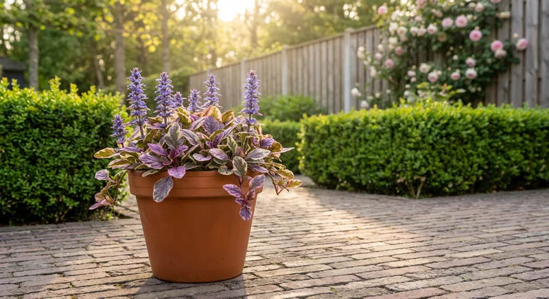 Kriechender Schwarzgrüner Ajuga (Ajuga reptans 'Burgundy Glow')