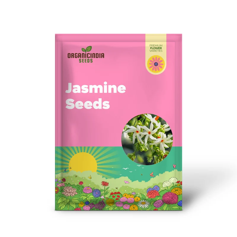 Night Flowering Star Jasmine Seeds for Planting Nyctanthes Arbor Tristis Fragrant, Health Benefits, Showy Ornamental for Patio And Borders