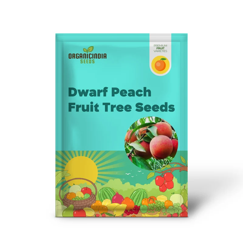 Dwarf Peach Fruit Tree Seeds for Indoor/Outdoor Planting – 10