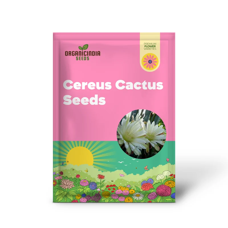 Queen of the Night Seeds - Night-Blooming Cereus Cactus with Large Fragrant White Flowers, Ideal for Hanging Baskets