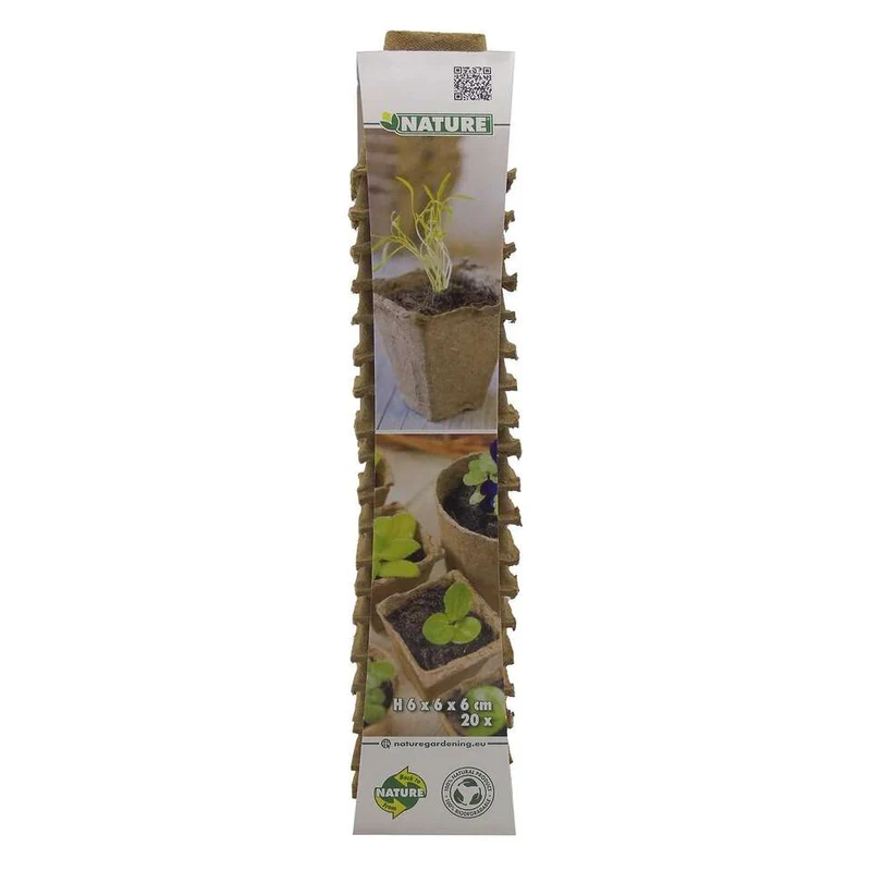 Biologisch abbaubare Untersetzer, H 5 x 4 x 4 cm