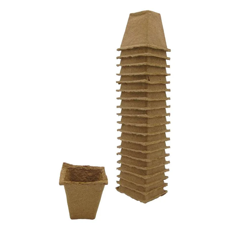 Biologisch abbaubare Untersetzer, H 5 x 4 x 4 cm