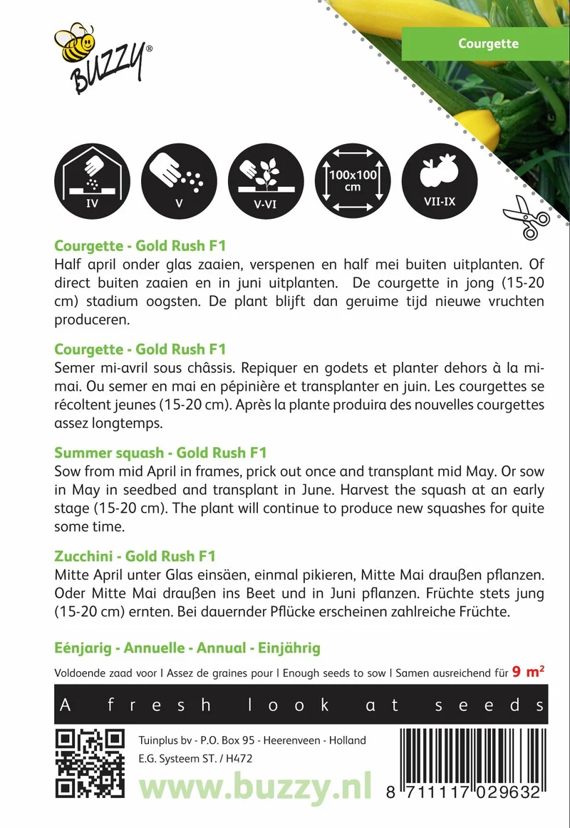 Courgette Gold Rush F1