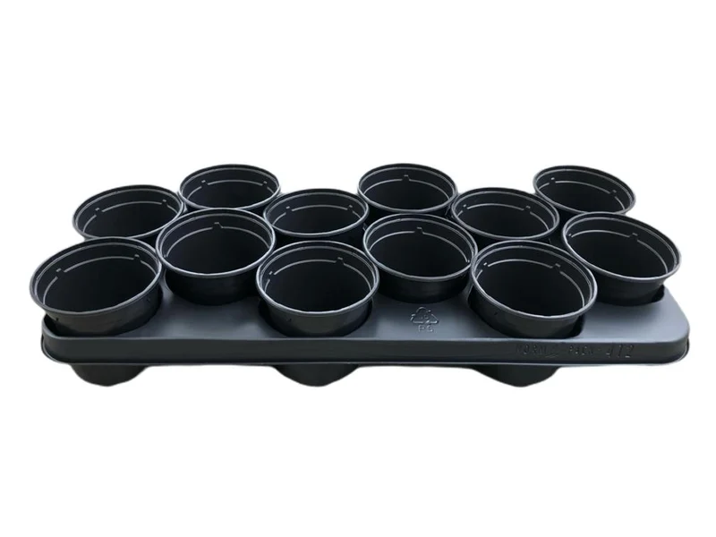 Anzuchtschale mit 12 Töpfen – 10,5 cm