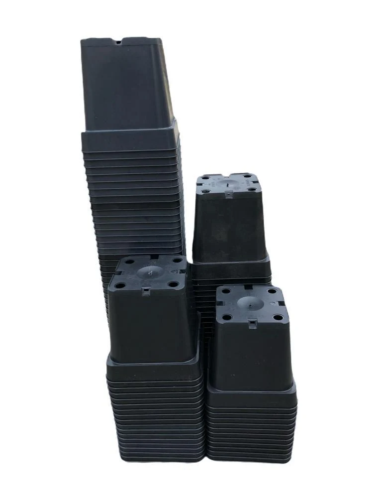 Schwarzer Anzuchttopf – 11 x 11 x 11 cm