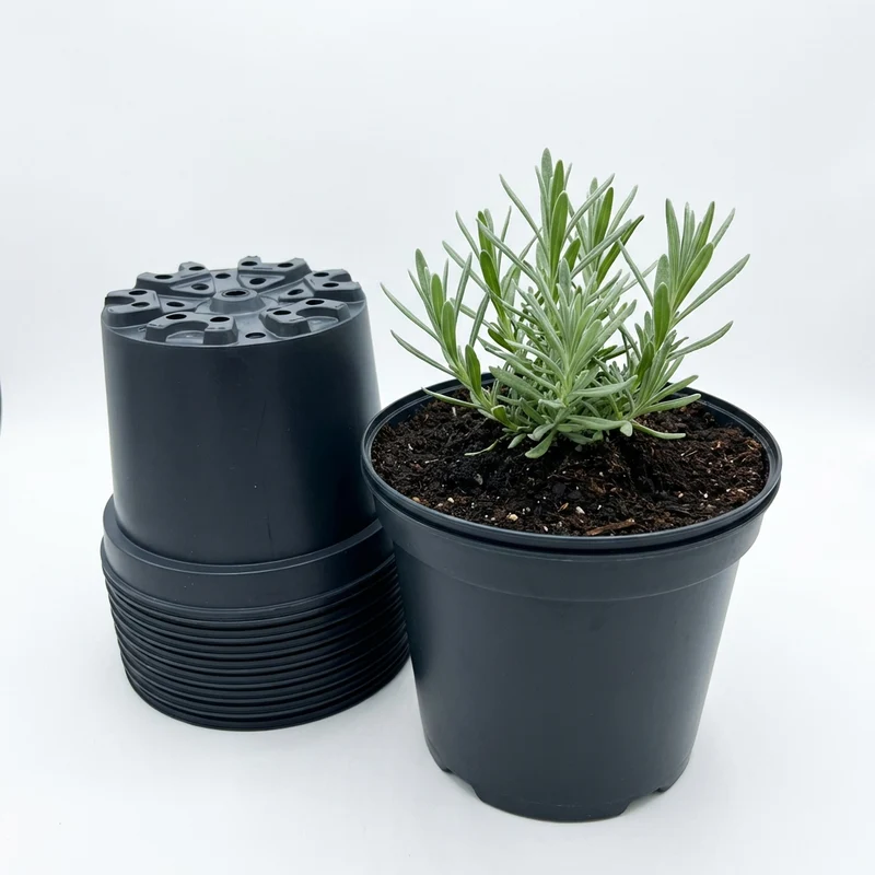 Schwarzer Pflanztopf – Ø 21 cm, Höhe 16 cm, 4 Liter